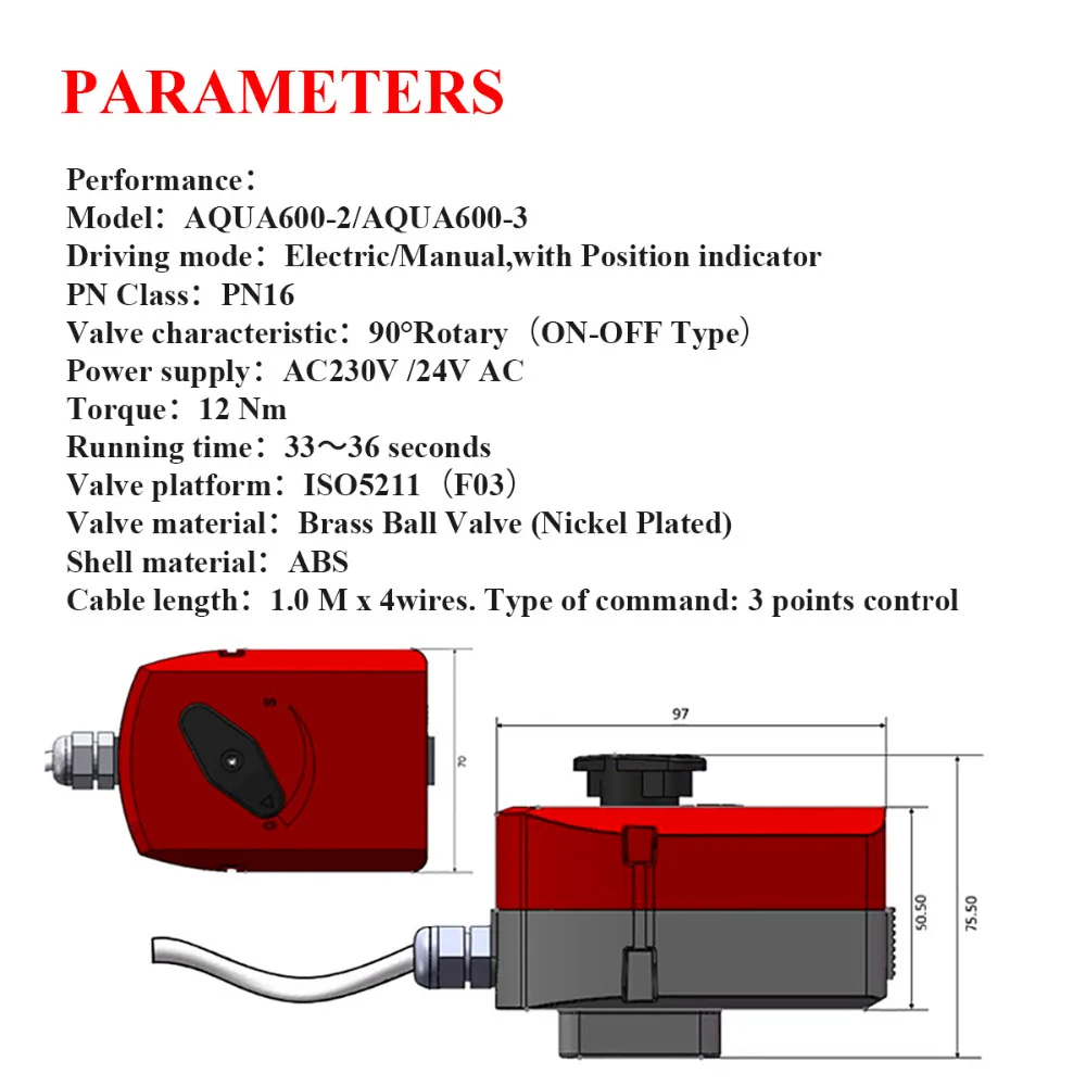 Электрический клапан латунный моторизованный шаровой клапан двухсторонний клапан может быть вручную и автоматически 24 В DN15 DN20 DN25 DN32