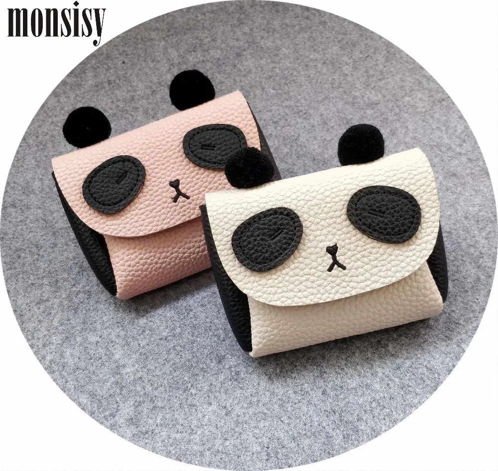 

Monsisy Christmas Panda Kid Bag For Girl Shoulder Bag Cartoon Baby Coin Purse and Handbag Children Wallet PU Leather Boy Bag