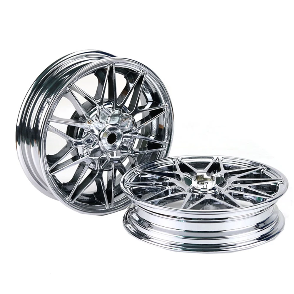 JOG100 FORCE RSZ 100 100cc 2,15x10 дюймов 10 мм Передние Задние скутеры алюминиевые колесные диски для мотоциклов - Цвет: Серебристый