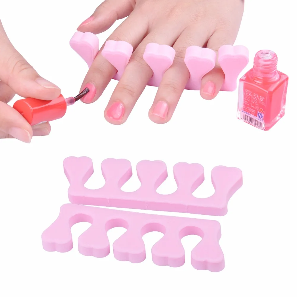 2Pcs/lot Nail Art Finger Soft Foam Toe Separator Manicure Salon Tools