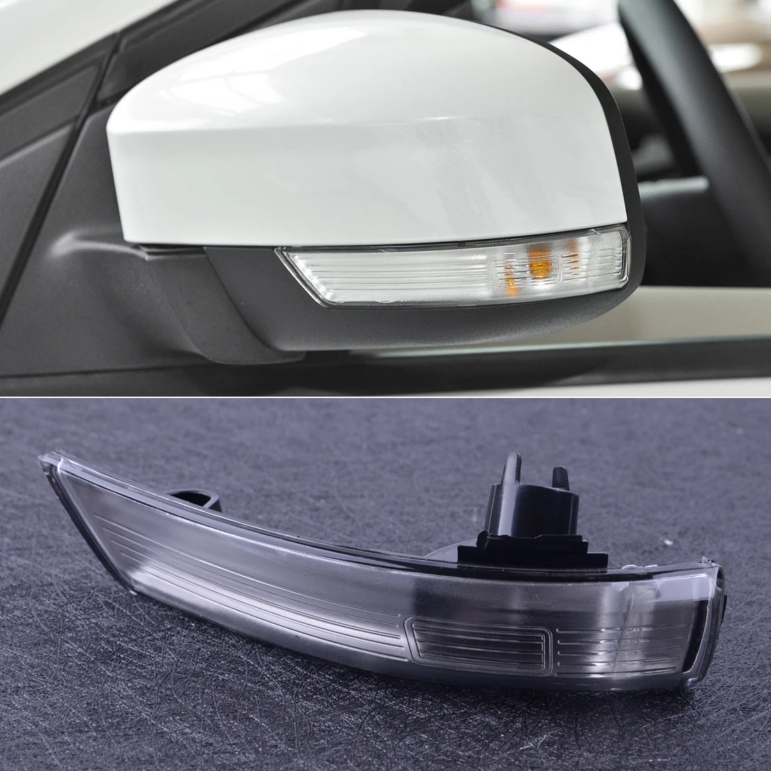 

CITALL Left Wing Mirror Indicator Lens Turn Signal Light Lamp Cover Case no bulb Fit for Ford Focus 2008-2016 8M51-13B381-AA