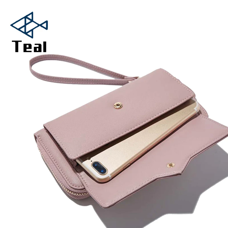 

Women Wallets Women Purse Female Wallet Pu Leather Soft Long Wallets Chain Purse Large Capacity Luxury Brands Clutch Bags