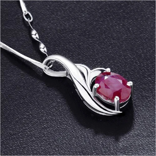 Collares Collier Qi Xuan_Red Stone цветок кулон ожерелье_ Настоящее ожерелье_ качество Directly ed_производитель напрямую