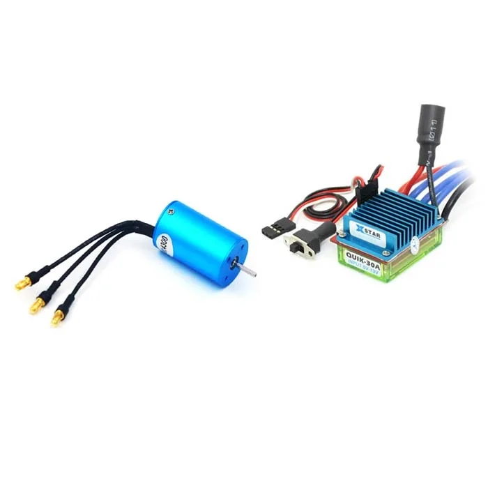 

1Set 2440-4300KV Brushless Motor Sensorless Motors with 30A Bidirectional ESC in JST/XT60 Plug for Wltoys979 Huanqi734 Upgrade