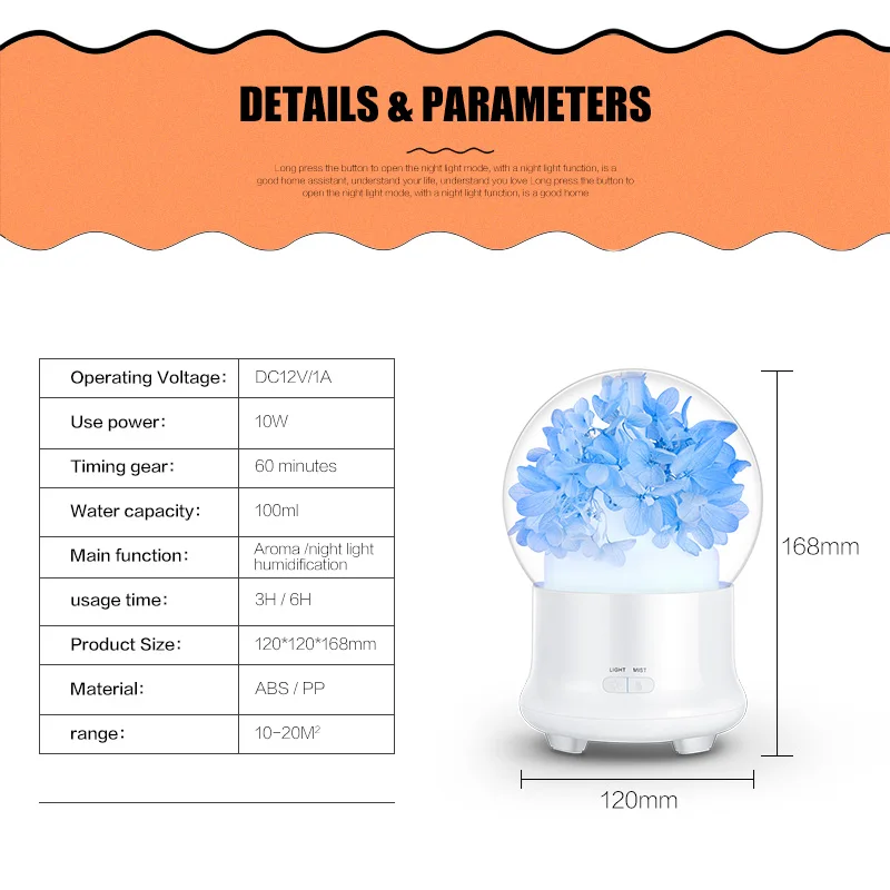 Увлажнитель воздуха ультразвуковой для ароматерапии 100 мл|air humidifier|mini humidifierultrasonic