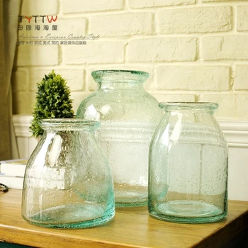 

2015 NEW European style living room hydroponic vase,without handle vase, raindrop appearance vase,office decoration decorations