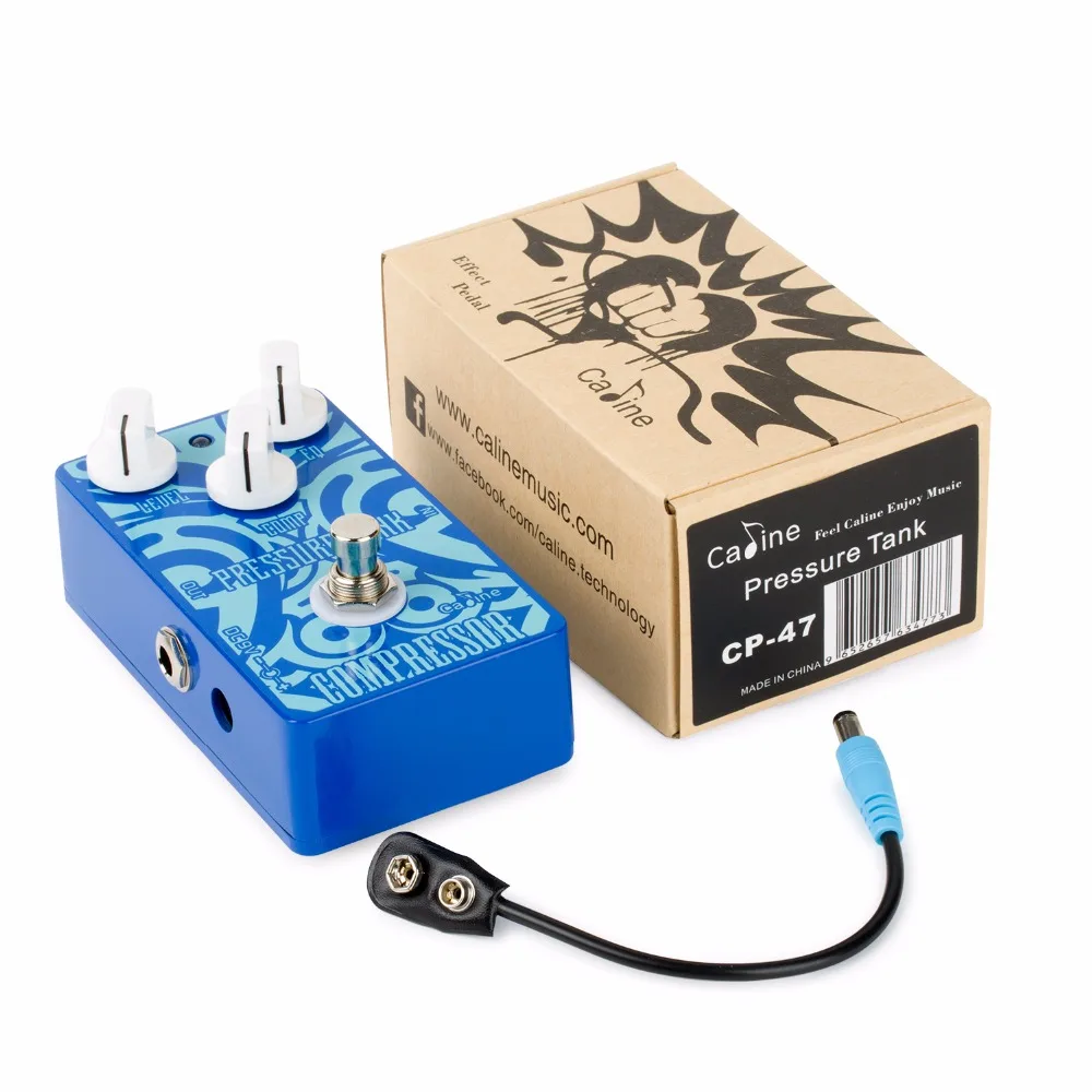 

Caline CP 47 Pressure Tank Compressor Compress Guitar Effect Pedal Aluminum Alloy True Bypass LEVEL EQ COMP Optical Compressor