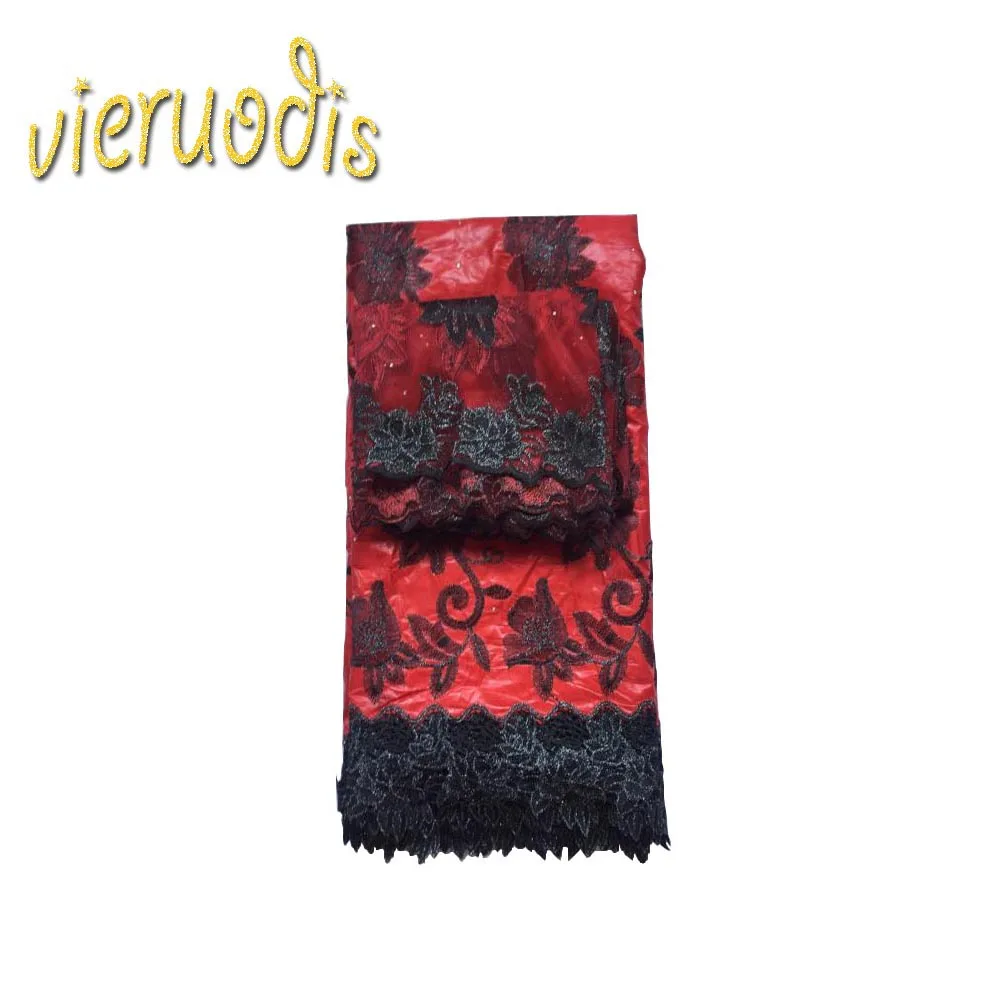 

7 Yard African Bazin Lace Slubbed Fabric(5 yard)+(2 yard)Net Lace Fabrics Embroider Wax Net French Embroidered riche