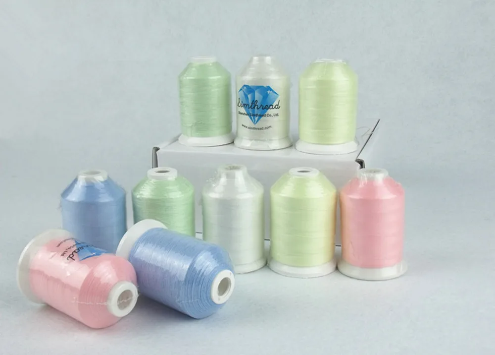 Luminous Sewing Embroidery Thread Glow in the Dark Thread Nylon 1000m