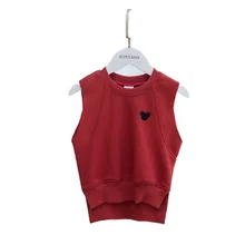 

Autumn Winter Warm O-neck Pullover Baby Boy Girl Korean Style Outwear Vest Waistcoats for Boys Girls Child Top Clothe 2-7 Years