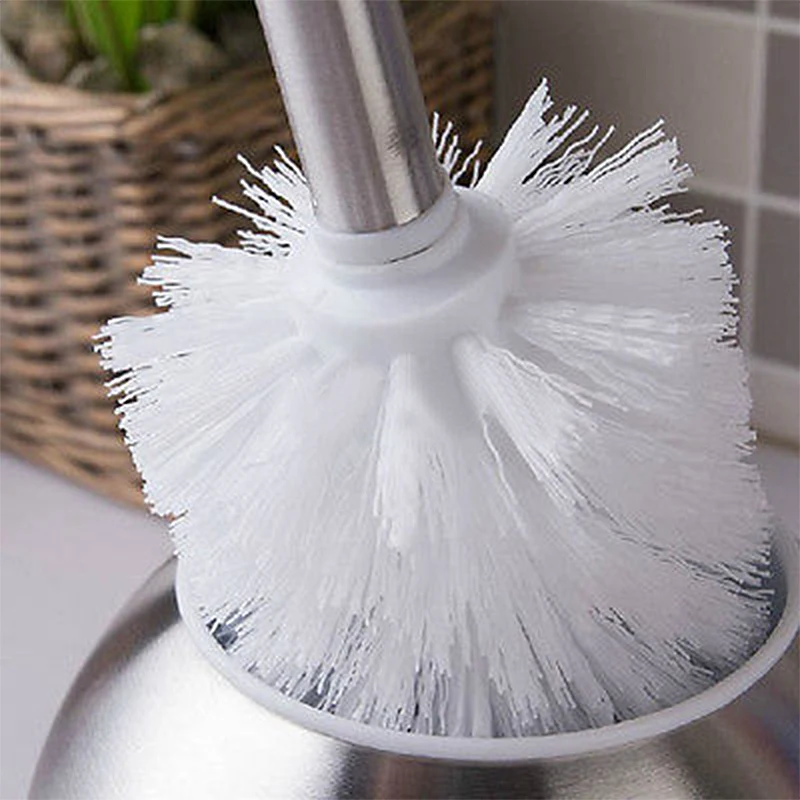

Durable Black And White Toilet Brush Head Universal Bracket Replacement Tool Cleaning Bathroom Toilet Cleaning Tool Accessories