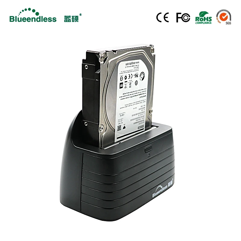 Док-станция для HDD 1-залив в SATA к USB3.0 t до 6 ТБ hdd коробка 3.5 костюм SSD адаптер второй