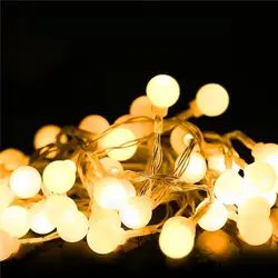 Eclh гирляндой Водонепроницаемый светодио дный мяч фея Строка 3 м 5 м 10 м USB светодио дный свет шнура Рождественские Свадебные украшения