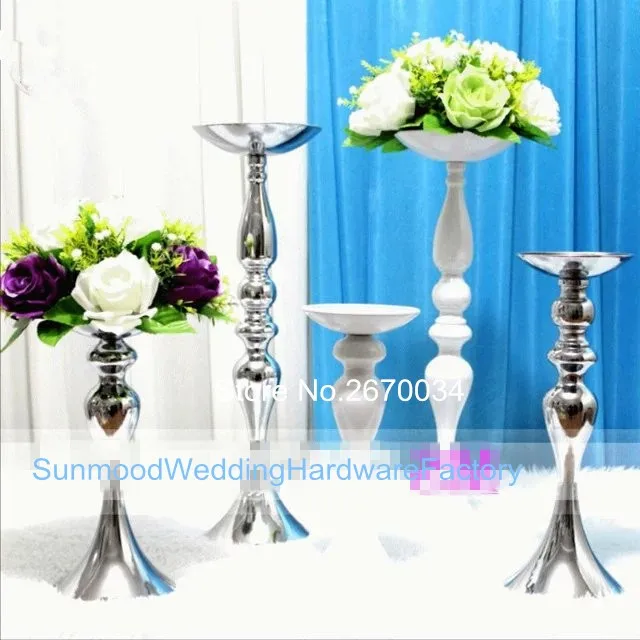Роскошные свадебные психического канделябры и цветок чаша/высокий центральным стоит/Tall ваза центральные