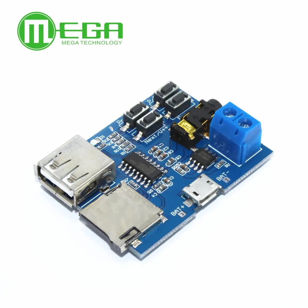 B401 Free shipping 10pcs/lot TF card U disk MP3 Format decoder board module amplifier decoding audio Player audio-player : image B401 Free shipping 10pcs/lot TF card U disk MP3 Format decoder board module amplifier decoding audio Player audio-player