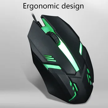 

Wired Gaming Mouse For Computer USB Gamer Mice RGB Light 1200 DPI Proffesional Wired Gamer Mouse For Laptop