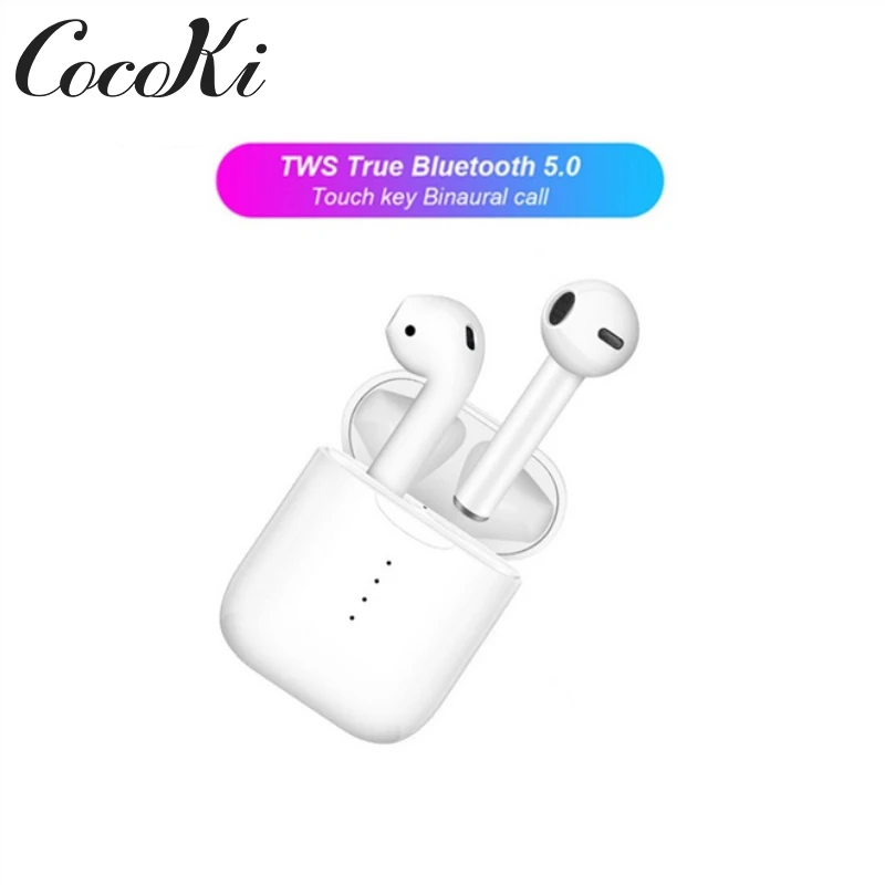 I5 TWS Bluetooth гарнитура беспроводная 5 0 с беспроводной зарядкой нарезание сенсорного