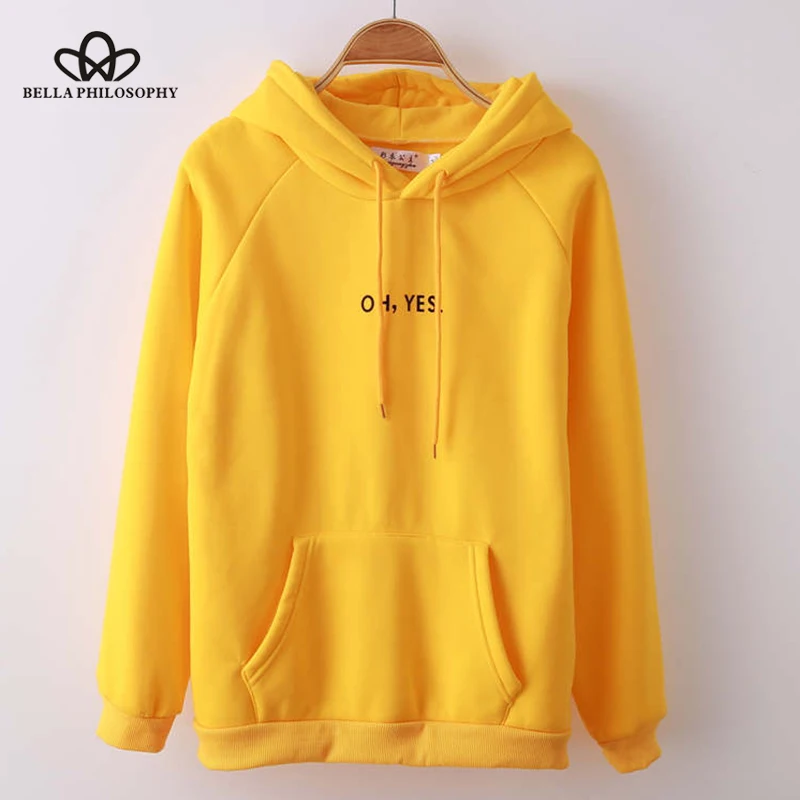 

Wonder Harajuku Casual Coat Two Layers Hat 2017 Winter Fleece Pink Pullover Thick Loose Women Hoodies Sweatshirt Female oh yes
