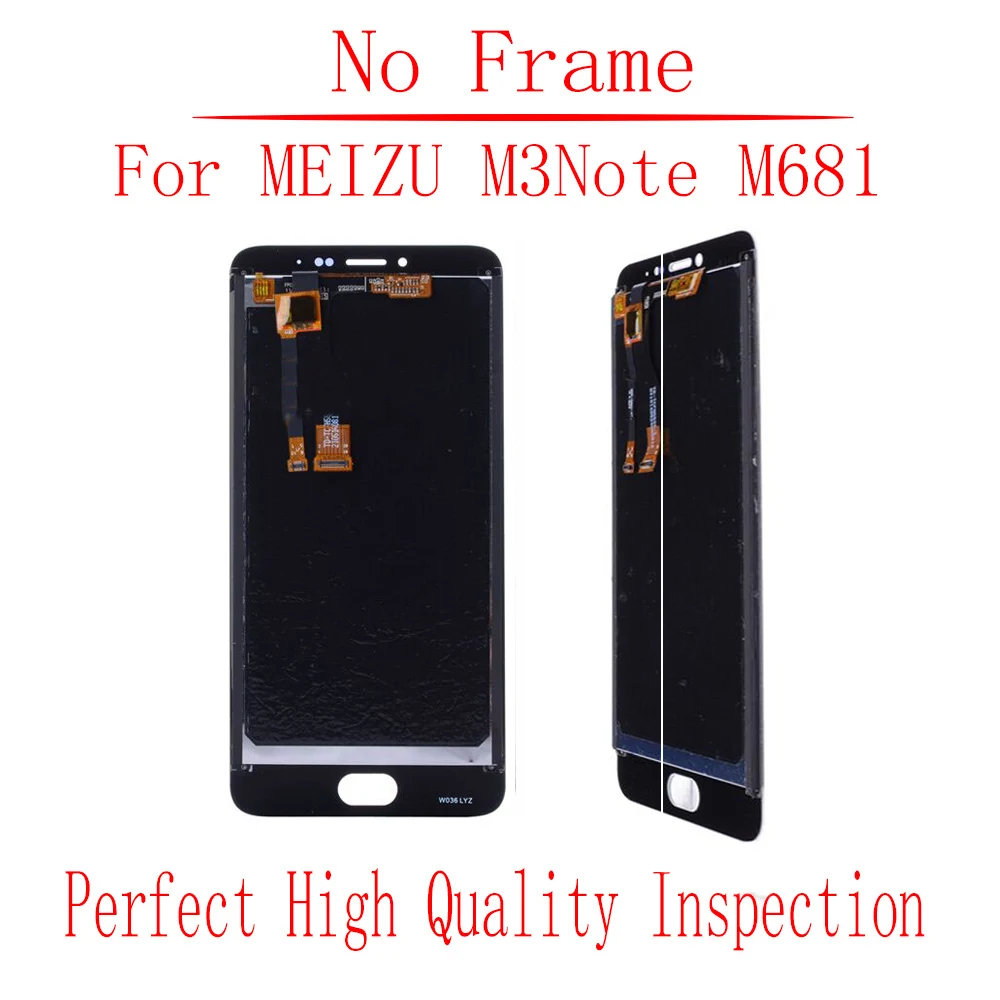Оригинальный 5 &quotBAIHUXING для Meizu M3 Note M681H дисплей сенсорный экран с рамкой