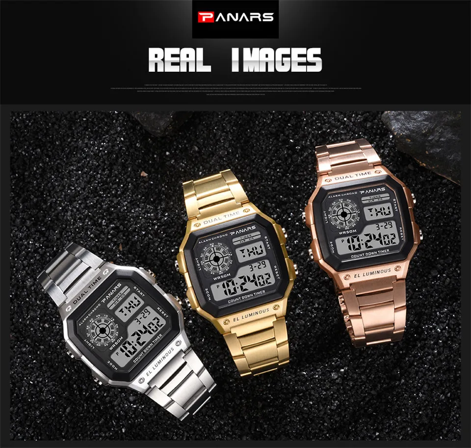Digital Wrist Watch Men Electronic Watch Luxury Sport Watch LED Display Kol Saati Zegarki Meskie Horloges Mannen Montre Relogios (12)