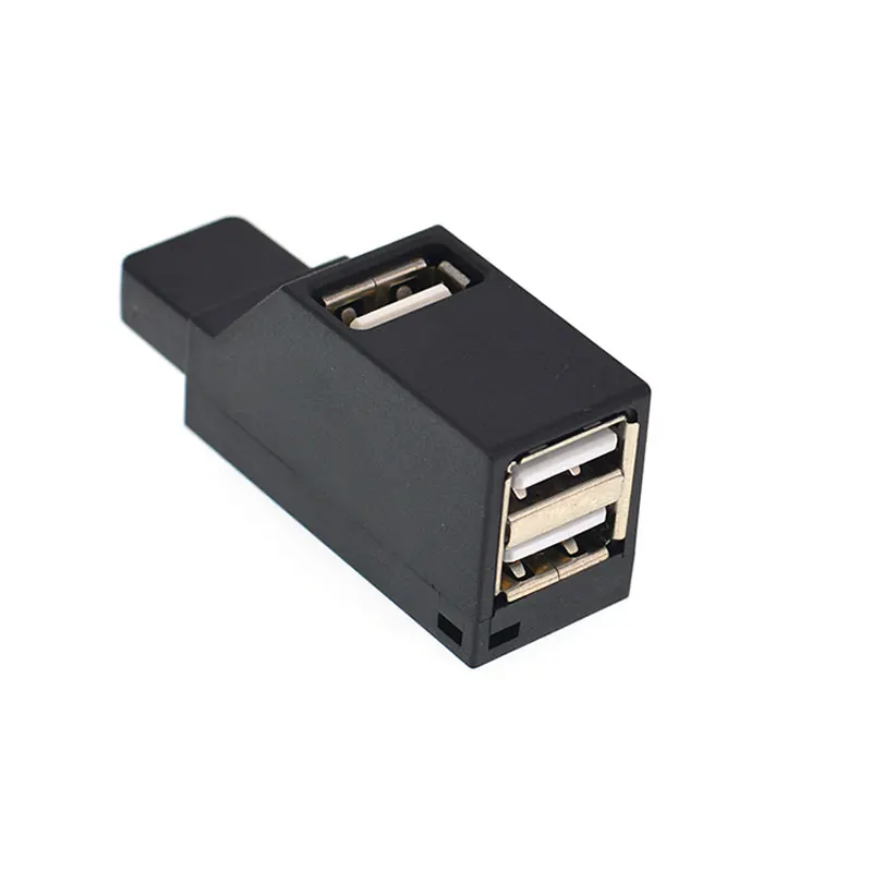 EASYA Оптовая Продажа Mini USB 2,0 хаб 3 Порты портативный usb-концентратор 480 Мбит/с высокой Скорость usb-хаб для компьютера Применение 50 шт./лот