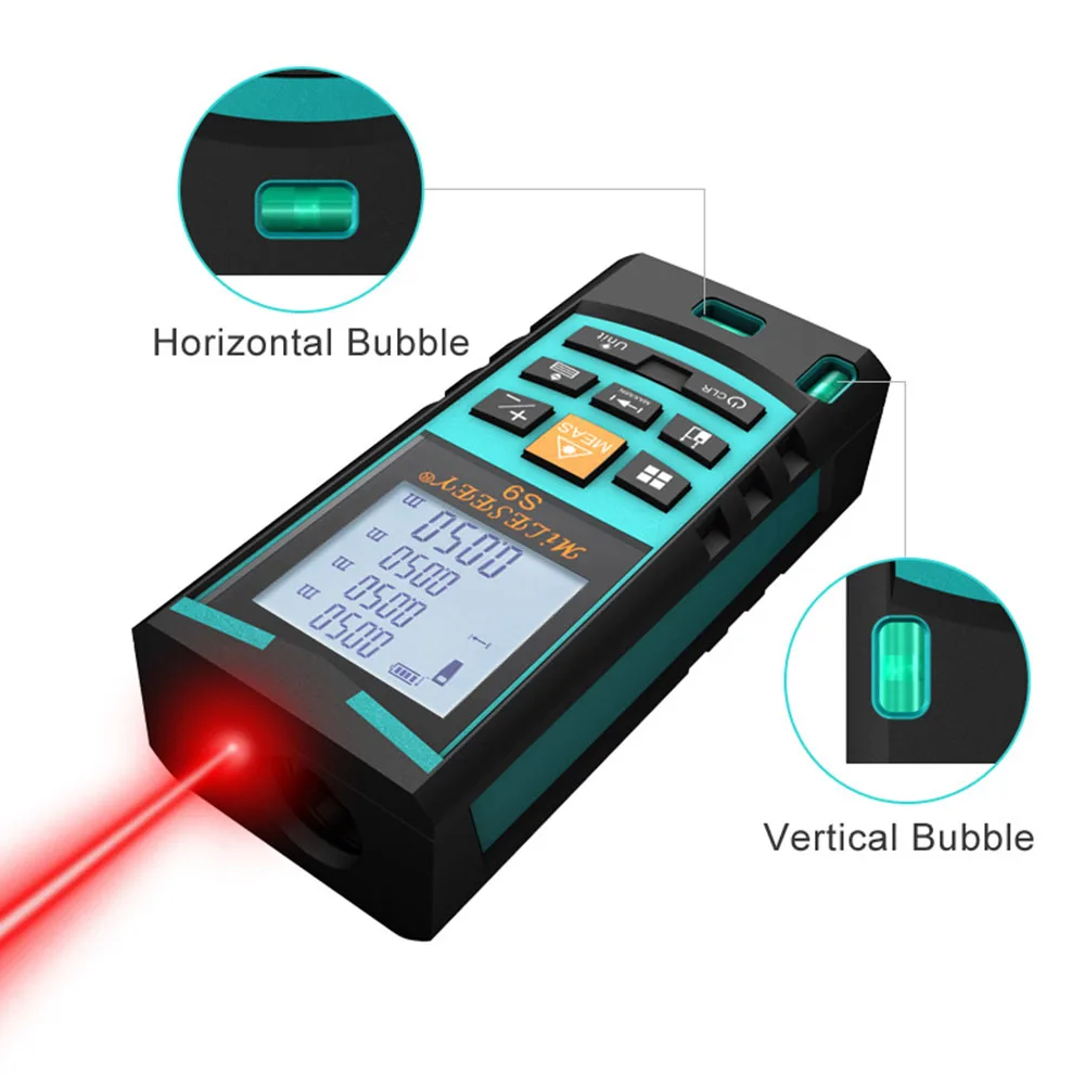 Лазерный телеметрическое лазерная рулетка электронная лента измерения лазерный дальномер S9 40 м лазерный измеритель синий