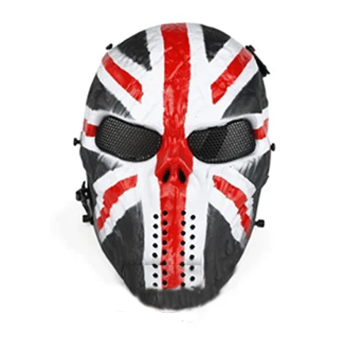 Вечерние Маски для страйкбола с черепом, пейнтбольная маска для всего лица, армейские игры, сетчатая маска для глаз, маска для Хэллоуина, косплей, вечерние, Декор - Цвет: Серый
