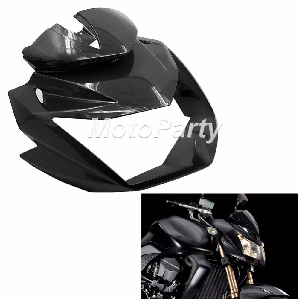 

For kawasaki Z750 Z-750 2007 2008 2009 2010 2011 2012 Motorcycle ABS Injection Fairings Upper Front Head Fairing Cowl Nose Cowl