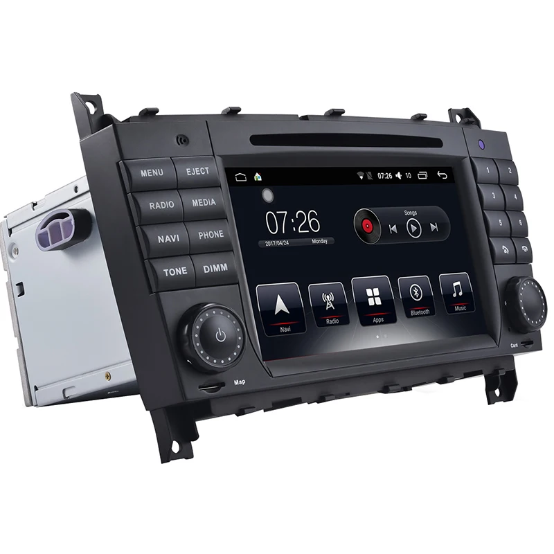 Android 7.1 2 Din 7inch DVD Car Audio Navigation System For Benz C
