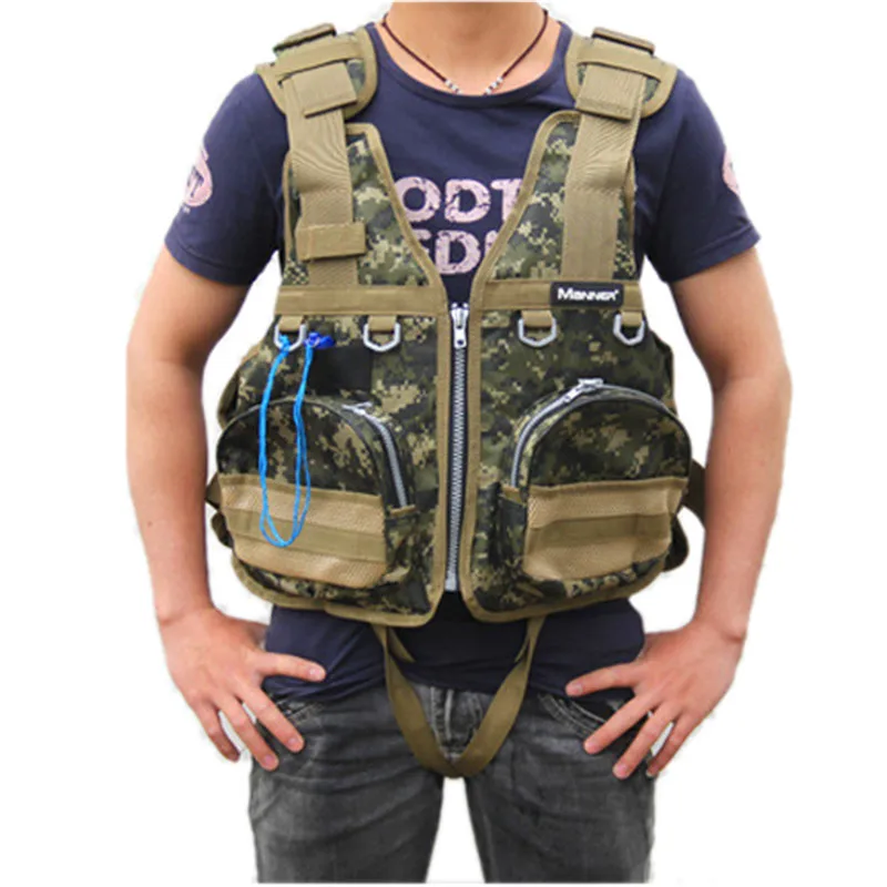 

Life Jacket Fishing Boating Floating Life Vest Military Camo Life Jacket Water Sport Outdoor Survival Aid Life Vest for Fishing