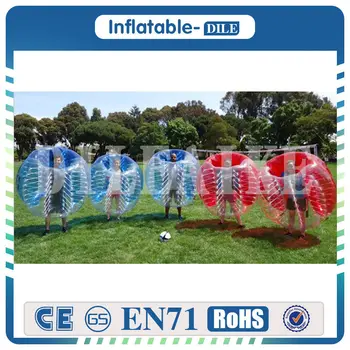 

Free Shipping 4 PCS(2 Blue+2 Red ) 1.5M Dia Factory Price Human Inflatable Bumper Ball, Bubble Soccer, Bubble Football For Sale