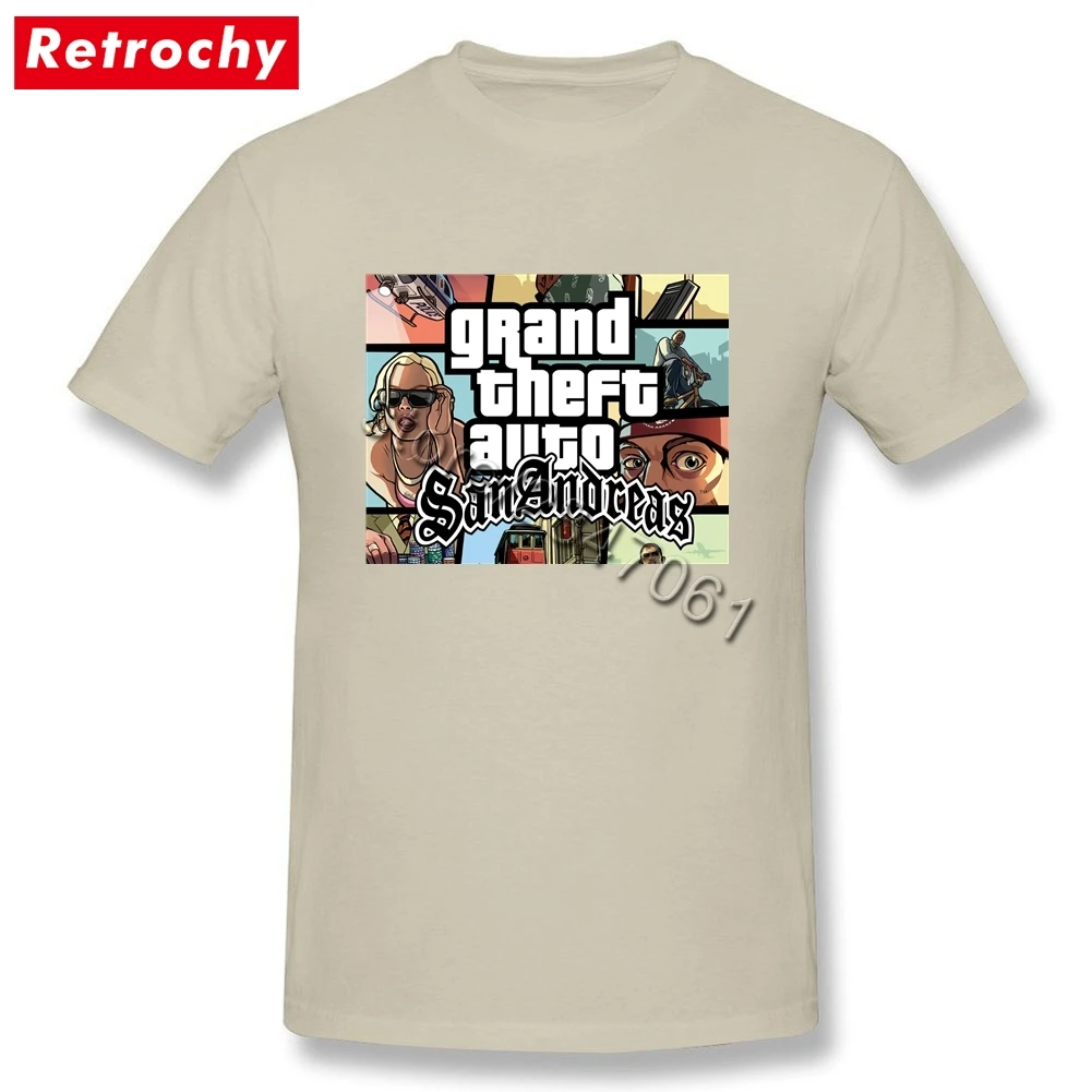 Популярная Игровая футболка GTA San Andreas Team GRAND THEFT AUTO, Мужская футболка с коротким рукавом, уникальная одежда для видеоигр