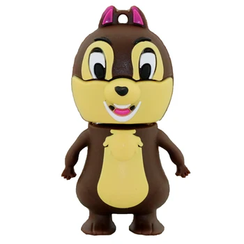 

Real Capacity 4GB 8GB Lovely Animal Squirrel 16GB 32GB Pen Drive USB Flash Memory Storage USB Flash Drive Little Squirrel Usb