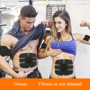 

Smart EMS Electric Pulse Treatment Massager Abdominal Muscle Stimulator Exerciser Device Vibration Muscle Training Body Massager