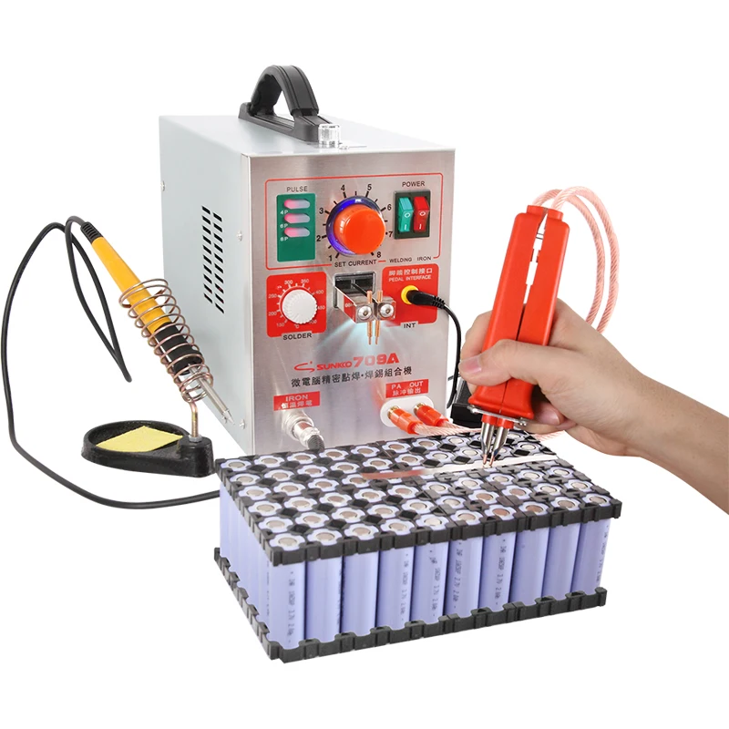 SUNKKO 709A Pulse spot welder 1.9KW LED Pulse lith Battery Spot Welder