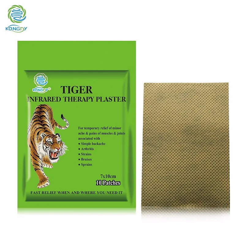 KONGDY الرعاية الصحية النمر الفلفل الجص 10 قطعة/حقيبة 7*10 CM الطبية الألم الإغاثة التصحيح ل عودة/الرقبة /ألم في المفاصل و آلام