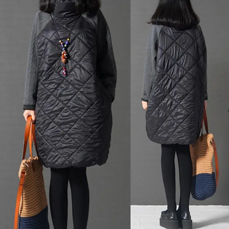 2019 Winter Jacket Women Cotton Long Coat Outwear Warm Parka Feminina plus size Winter Jacket women parkas M- 4XL 5XL 6XL 7XL