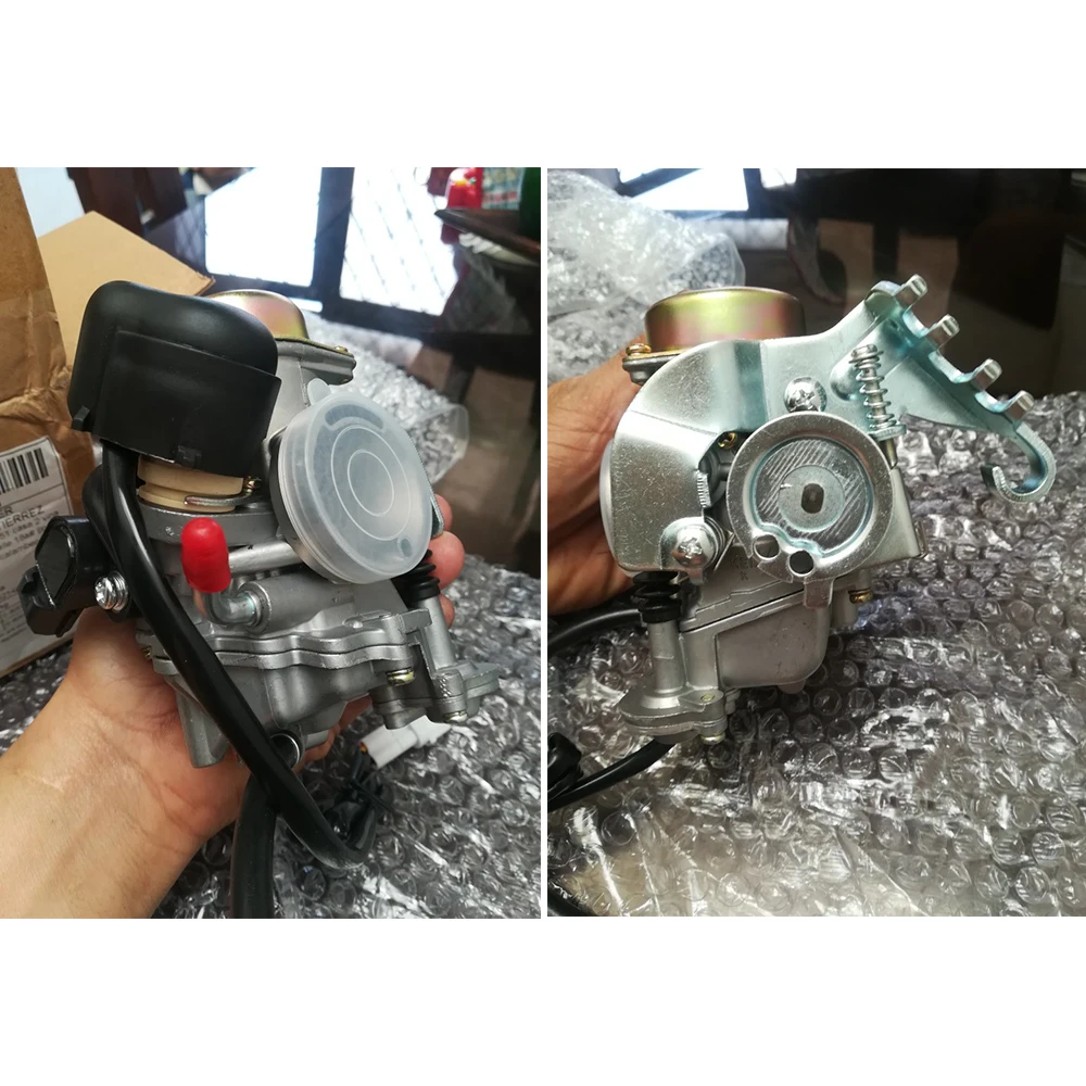 Sclmotos-МОТОЦИКЛ КАРБЮРАТОР CVK24 24,5 мм Carb электронный дроссель Скутер ATV UTV Quads Багги GY6 100 125 150CC силовые гонки