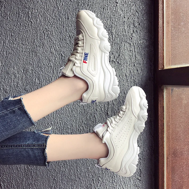 

2019ins Exceed Fire Woman Korea New Pattern Original Old Student Shoes Ulzzang Small White Shoes