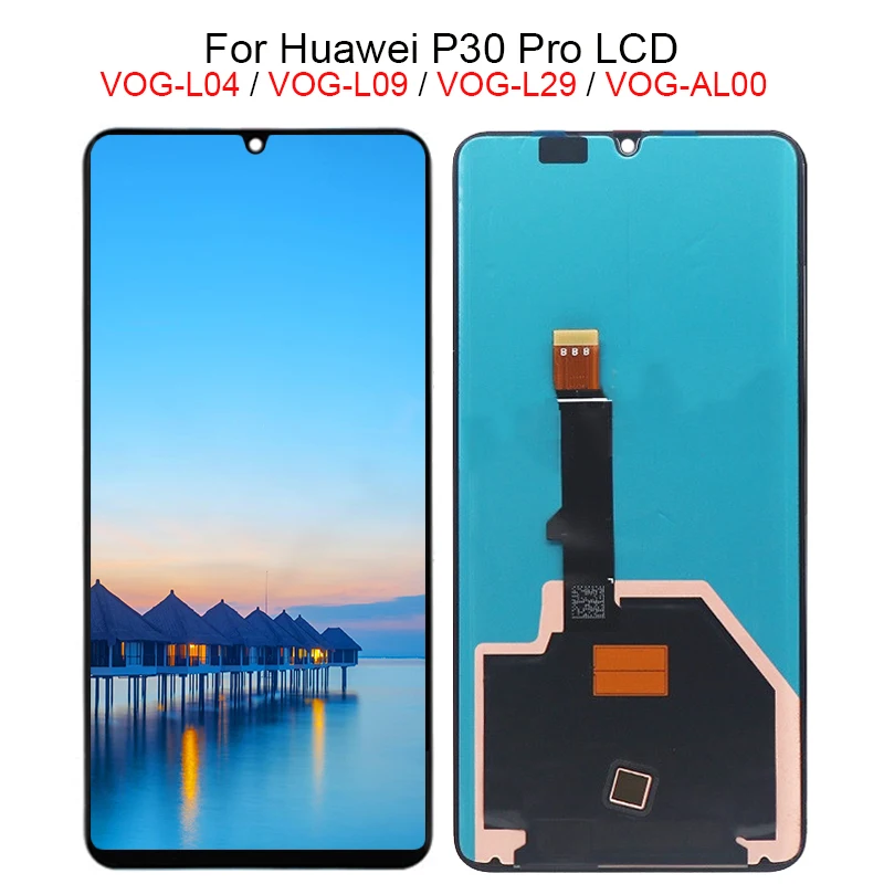 Для Huawei P30 Pro LCD сенсорный экран дигитайзер сборка VOG L04 L09 L29 дисплей для P30Pro ЖК