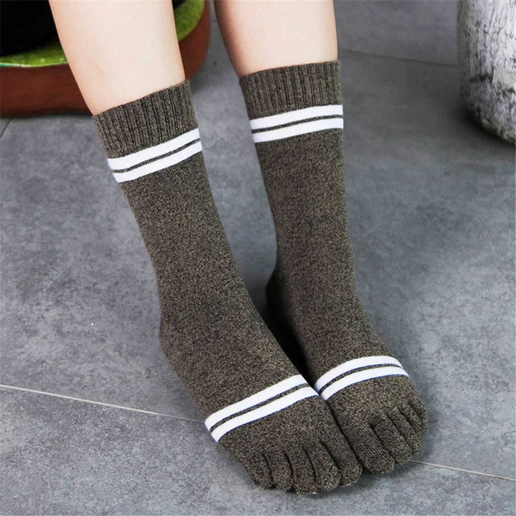 Perimedes/женские футбольные носки; разноцветные спортивные носки с носком; носки с пятью пальцами; теплые забавные гладкие Дышащие носки для бега;# y30