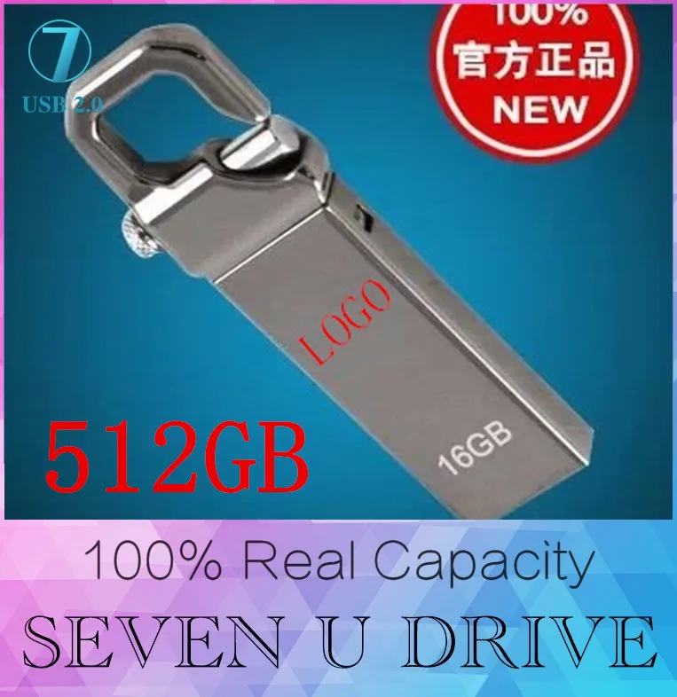 Stainless Steel Waterproof Metal USB Flash Drives 512GB U Disk Storage