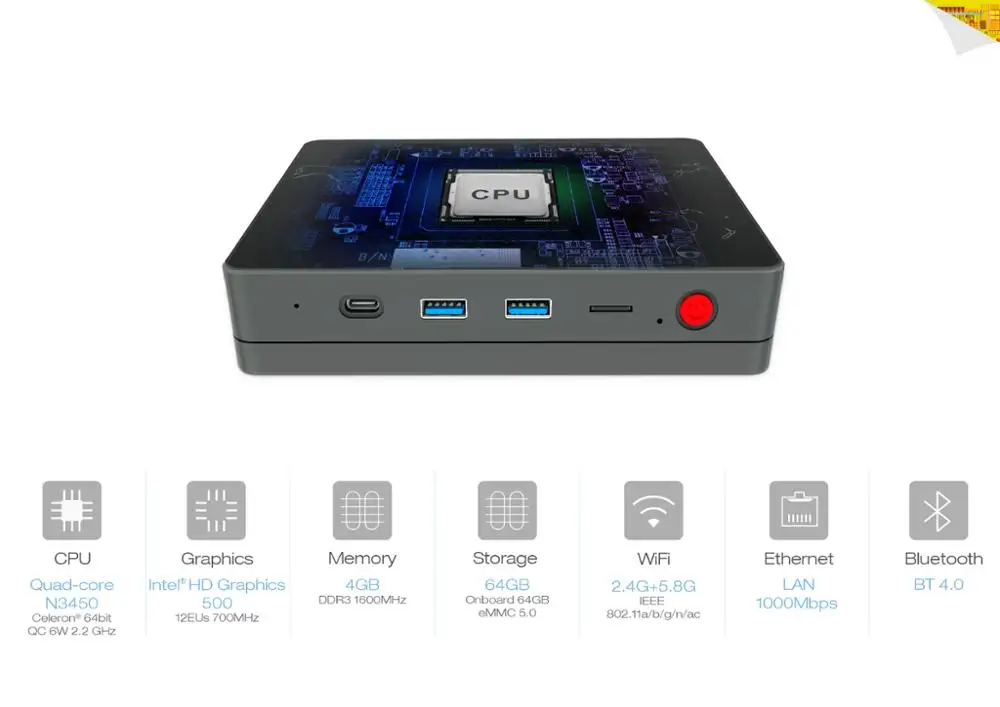 Beeink S1 Mini PC-N3450 DDR3 4+64G-02