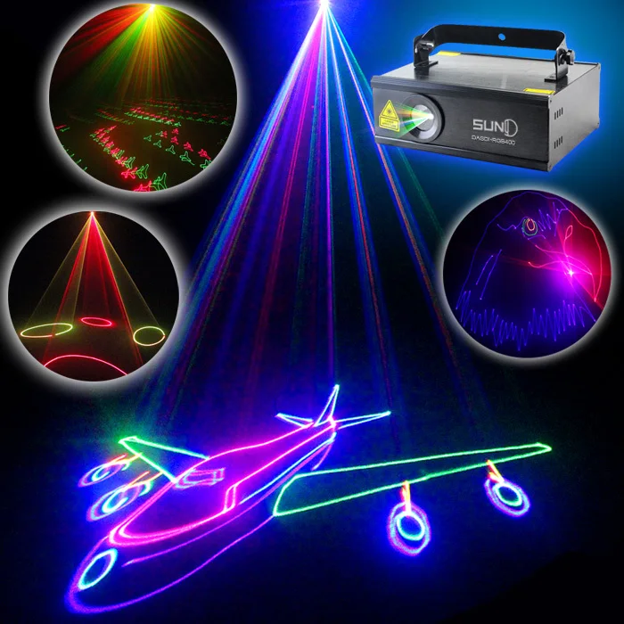 Suny Stage Lighting Full Color Ilda Rgb Laser Dj Lcd Light Red Green Blue Xmas 20k Dmx 512 Effects Lcd Display Sd Card Animation - Stage Lighting Effect AliExpress