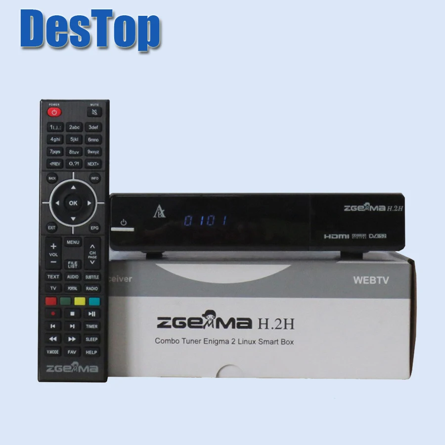 Zgemma H.2H TV Box Media Player Channel Receiver HD up to 1080p 2015 Latest DVB S2+ Hybrid Tuner