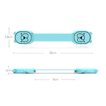 Семейная общая многоцветная мультяшная форма ребенок анти-стикер защелка для двери многофункциональный ящик пластиковый замок безопасности