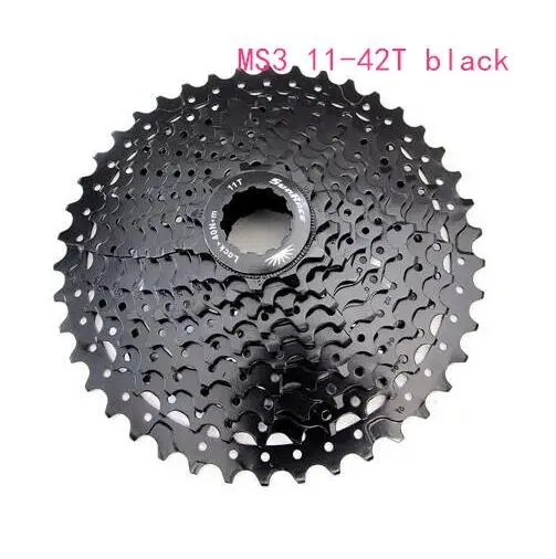 Sunracing 10 скоростей CSMS3 CSMX3 11-40 t/11-42/11-46 t mtb велосипед свободные колеса кассета широкое соотношение mtb велосипед кассета - Цвет: MS3 11-42T black