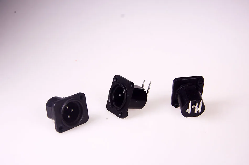 xlr right angle male panel mount  connector (5)