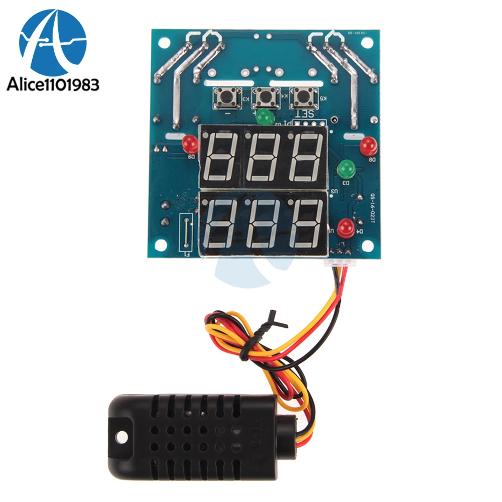 Thermostat Temperature Humidity Controller LCD Display SHT20 Sensor Relay Module