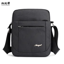 2019 Men’s Bag Nylon Shoulder Bag Small Waterproof Diagonal Bag Men’s Black Zipper Business Bag Bolsos Mujer Sac A Main Modis